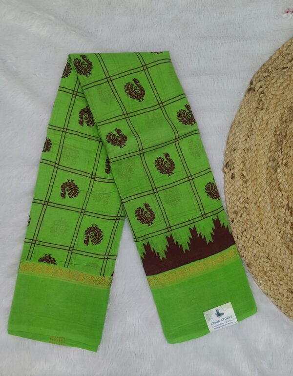 Green and Brown design Pure cotton