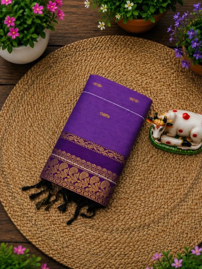 Kalyani Cotton Checked Saree