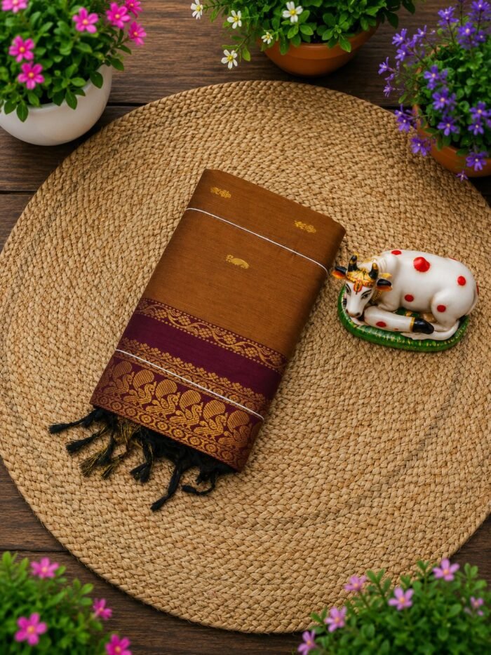 Kalyani Cotton Checked Saree