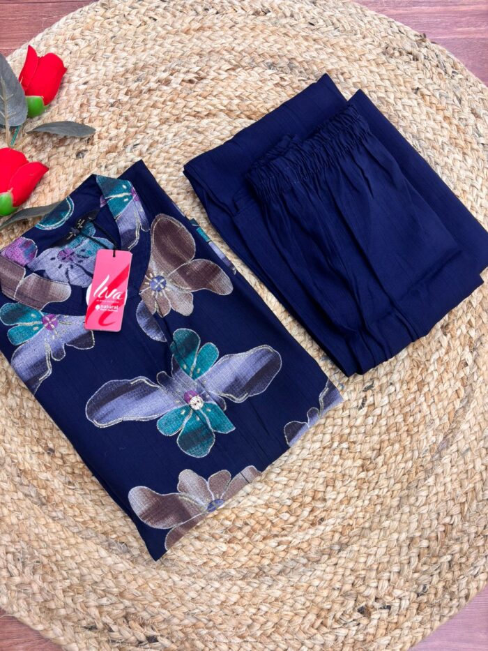 Liva Silk Cotton Co-ord Set