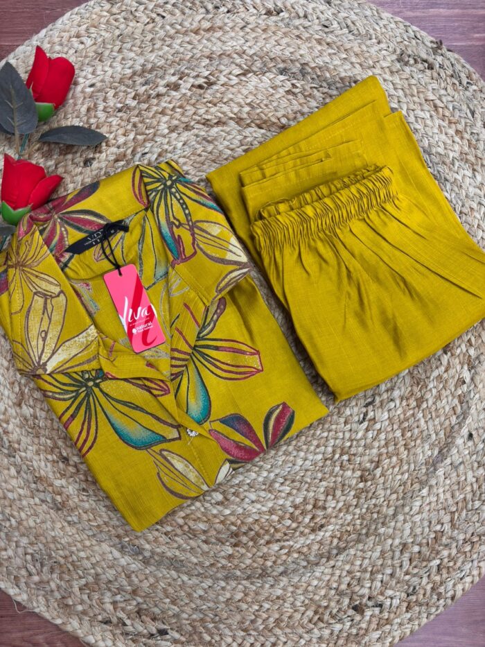 Liva Silk Cotton Co-ord Set