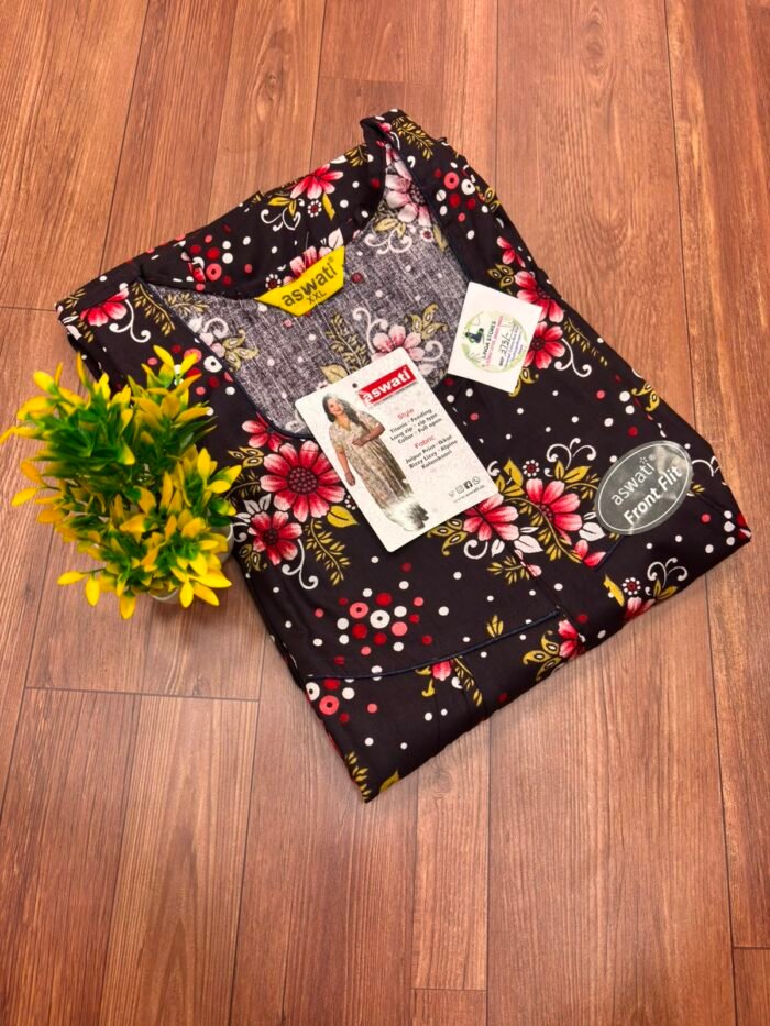Premium Aswati Zip Nighty