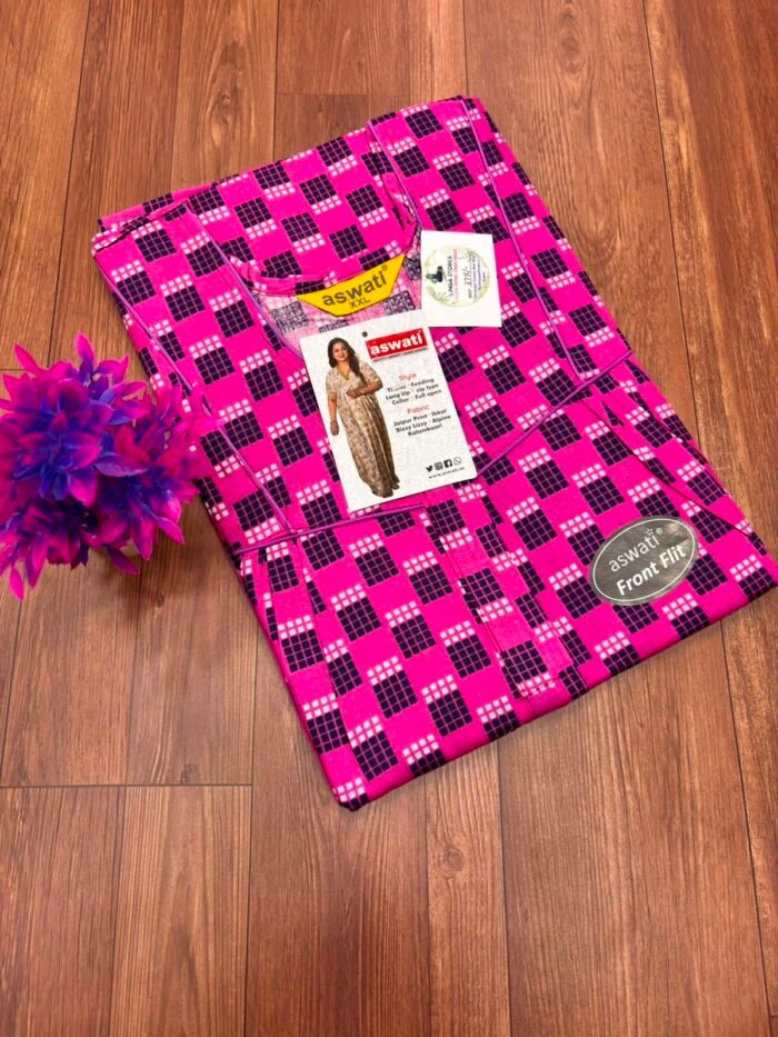Premium Aswati Zip Nighty