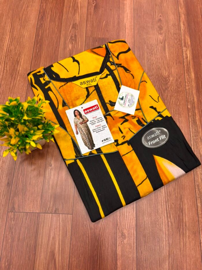 Premium Aswati Zip Nighty