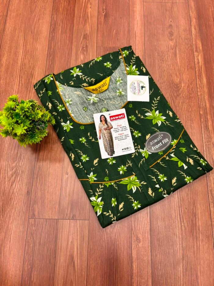 Premium Aswati Zip Nighty