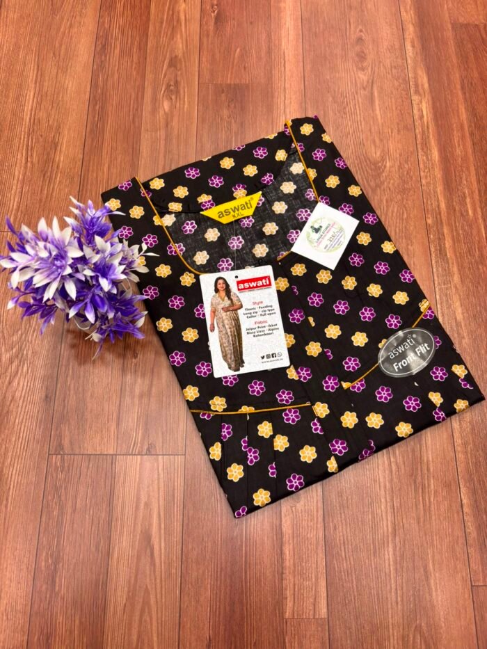 Premium Aswati Zip Nighty