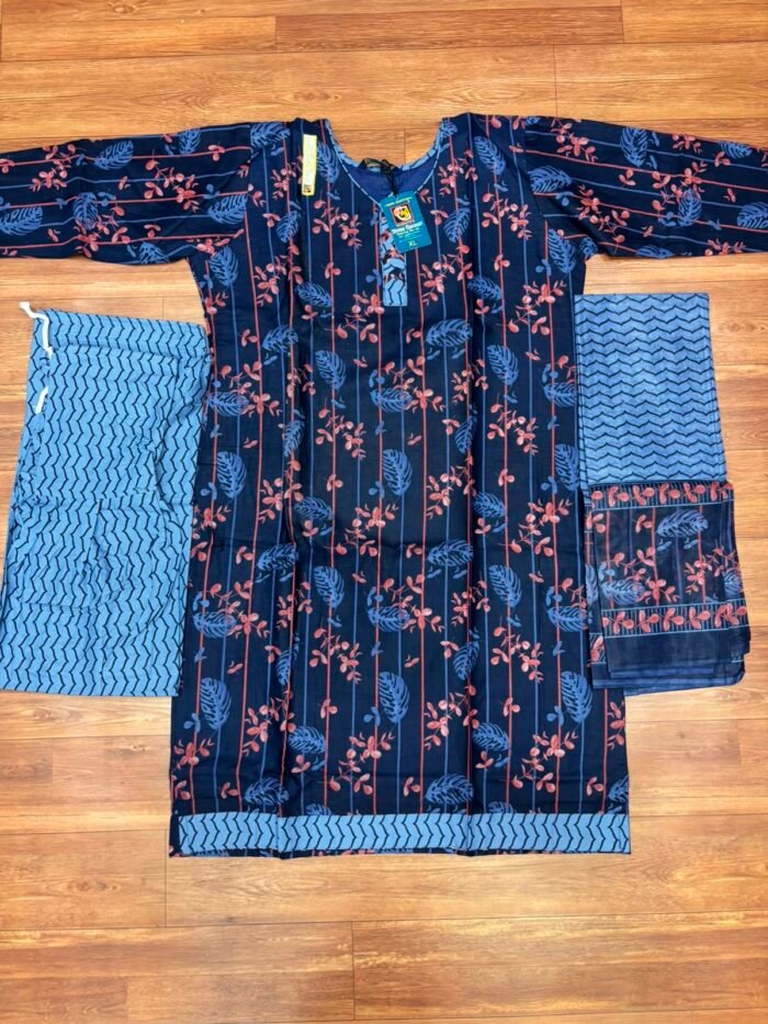 Branded Cotton Dress with Lining