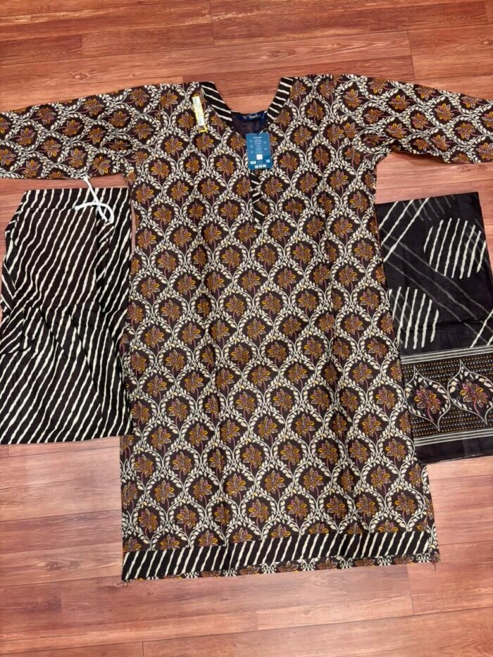 Branded Cotton Dress with Lining