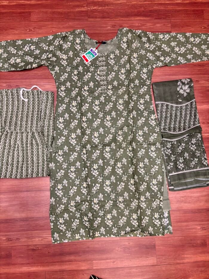Branded Cotton Dress with Lining