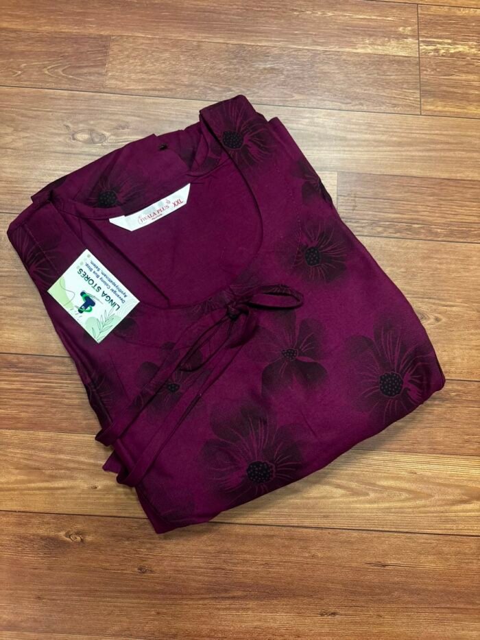 Feeding Tops – Cotton Rayon Mix Printed Frock