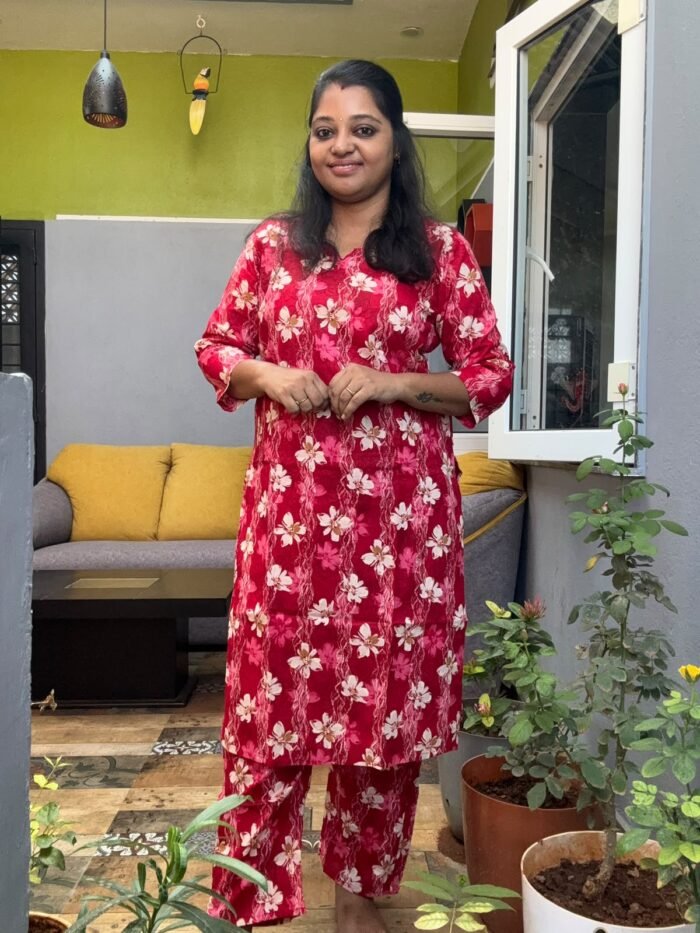 Liva Silk Cotton Co-ord Set